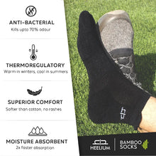 Load image into Gallery viewer, Heelium Bamboo Men Ankle Socks - 3 Pairs