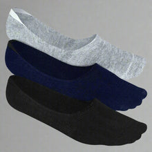 Load image into Gallery viewer, Heelium Bamboo No Show Socks for Men (Solid) - Pack of 3