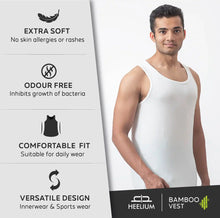 Load image into Gallery viewer, Heelium Bamboo Vest for Men - Pack of 3