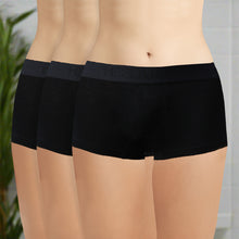 Load image into Gallery viewer, Heelium Bamboo Boyshorts Underwear for Women - Pack of 3