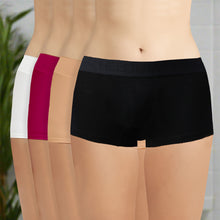 Load image into Gallery viewer, Heelium Bamboo Boyshorts Underwear for Women - Pack of 4