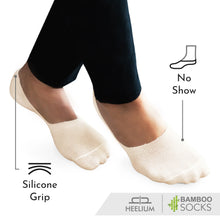 Load image into Gallery viewer, Heelium Bamboo No Show Socks for Women (Solid) - Pack of 3