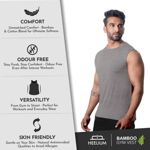 Bamboo Gym Vest for Men - Pack of 3