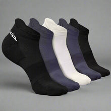 Load image into Gallery viewer, Heelium Bamboo Men Ankle Socks - 5 Pairs