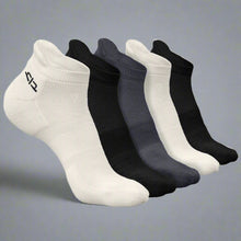 Load image into Gallery viewer, Heelium Bamboo Men Ankle Socks - 5 Pairs