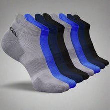 Load image into Gallery viewer, Heelium Bamboo Men Ankle Socks - 8 Pairs