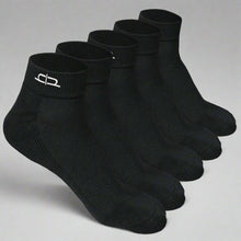 Load image into Gallery viewer, Heelium Bamboo Quarter Socks - 5 Pairs