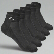 Load image into Gallery viewer, Heelium Bamboo Quarter Socks - 5 Pairs