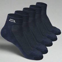 Load image into Gallery viewer, Heelium Bamboo Quarter Socks - 5 Pairs