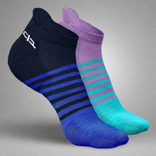 Load image into Gallery viewer, Heelium Bamboo Men Ankle Socks (Striped) - 2 Pairs