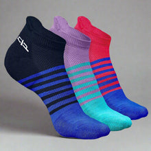 Load image into Gallery viewer, Heelium Bamboo Men Ankle Socks (Striped) - 3 Pairs