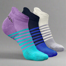 Load image into Gallery viewer, Heelium Bamboo Men Ankle Socks (Striped) - 3 Pairs