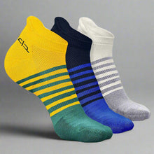 Load image into Gallery viewer, Heelium Bamboo Men Ankle Socks (Striped) - 3 Pairs