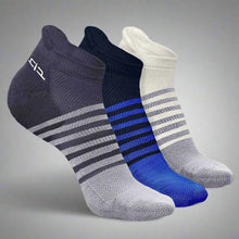 Load image into Gallery viewer, Heelium Bamboo Men Ankle Socks (Striped) - 3 Pairs