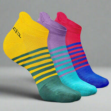 Load image into Gallery viewer, Heelium Bamboo Men Ankle Socks (Striped) - 3 Pairs