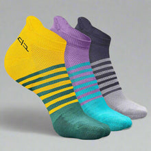 Load image into Gallery viewer, Heelium Bamboo Men Ankle Socks (Striped) - 3 Pairs