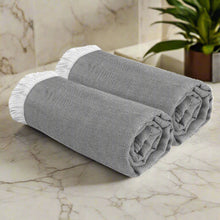 Load image into Gallery viewer, Heelium Bamboo Turkish Bath Towel - Set of 2