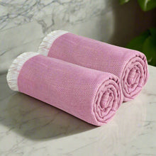 Load image into Gallery viewer, Heelium Bamboo Turkish Bath Towel - Set of 2