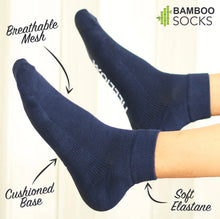 Load image into Gallery viewer, Heelium Bamboo Quarter Socks - 5 Pairs