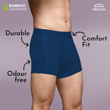 Load image into Gallery viewer, Heelium Bamboo Underwear Trunk (Keyhole) For Men - Pack of 3