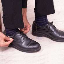 Load image into Gallery viewer, Heelium Bamboo Stripe Quarter Socks - 3 Pairs