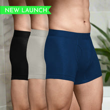 Load image into Gallery viewer, Heelium Bamboo Underwear Trunk (Keyhole) For Men - Pack of 3