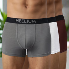 Load image into Gallery viewer, Heelium Bamboo Underwear Trunk For Men - Pack of 3