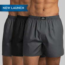 Load image into Gallery viewer, Heelium Bamboo Boxers For Men - Pack of 3
