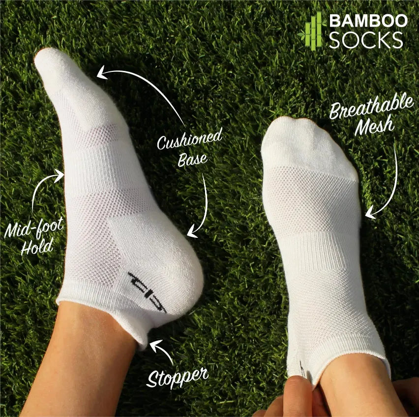 Bamboo Socks Men's Quarter Ankle Socks Heelium Bamboo Men