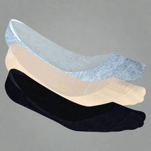 Load image into Gallery viewer, Heelium Bamboo No Show Socks for Women (Solid) - Pack of 3