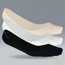 Load image into Gallery viewer, Heelium Bamboo No Show Socks for Women (Solid) - Pack of 3