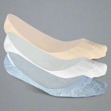 Load image into Gallery viewer, Heelium Bamboo No Show Socks for Women (Solid) - Pack of 3