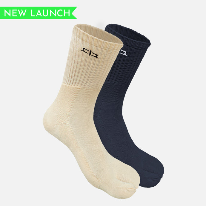 Bamboo Toe Calf Socks for Women - 2 Pairs
