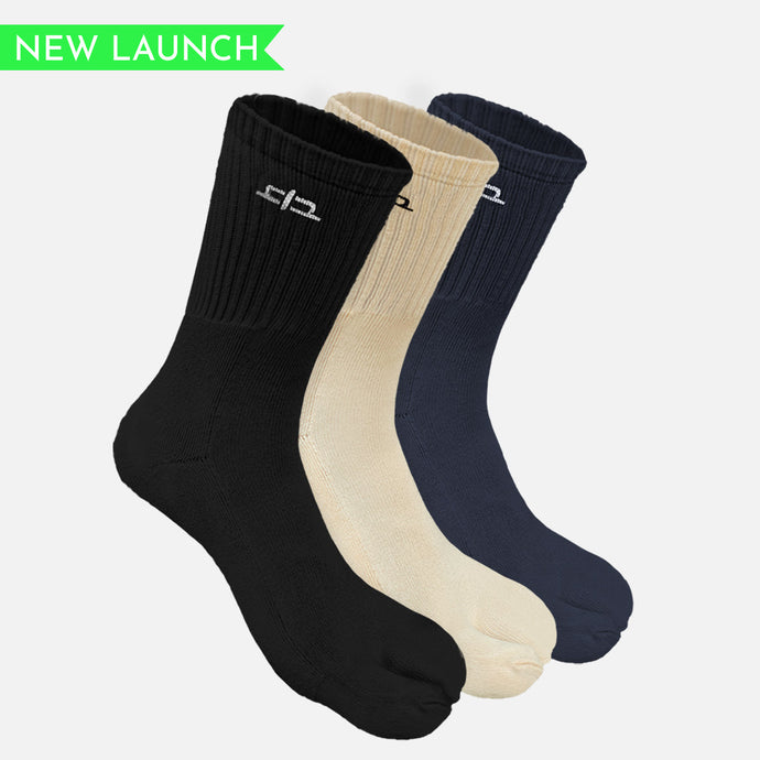 Bamboo Toe Calf Socks for Women - 3 Pairs