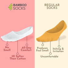 Load image into Gallery viewer, Heelium Bamboo No Show Socks for Men (Solid) - Pack of 3