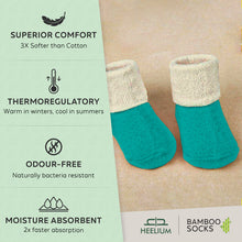 Load image into Gallery viewer, Heelium Bamboo Baby Socks - 4 Pairs