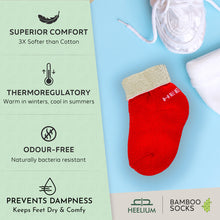 Load image into Gallery viewer, Heelium Bamboo Baby Socks - 3 Pairs
