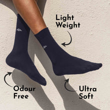 Load image into Gallery viewer, Heelium Bamboo Men Crew Socks (Thin & Light) - 2 Pairs