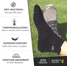 Load image into Gallery viewer, Heelium Bamboo Men Ankle Socks - 9 Pairs