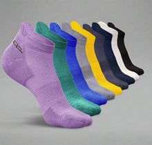 Load image into Gallery viewer, Heelium Bamboo Men Ankle Socks - 9 Pairs