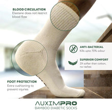 Load image into Gallery viewer, Heelium Bamboo Diabetic Socks - 3 Pairs