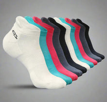 Load image into Gallery viewer, Heelium Bamboo Women Ankle Socks - 10 Pairs