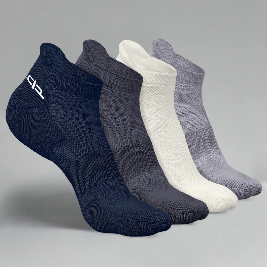 Bamboo Men Ankle Socks - 4 Pairs