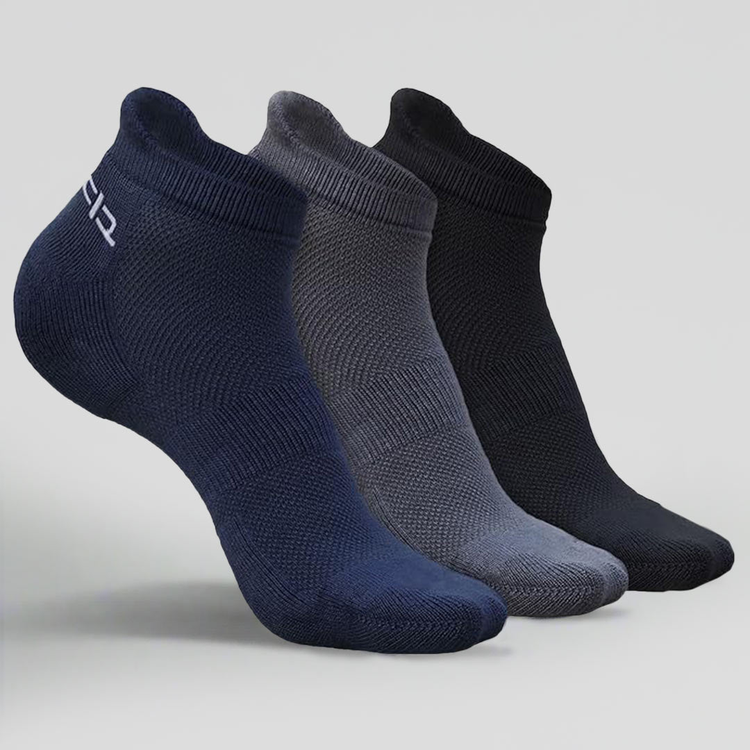 Heelium Bamboo Men Ankle Socks - 3 Pairs