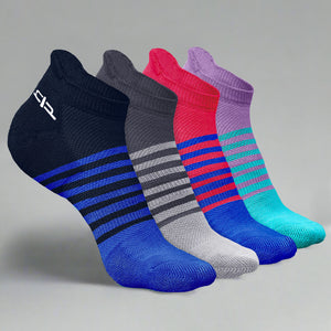 Bamboo Men Ankle Socks (Striped) - 4 Pairs