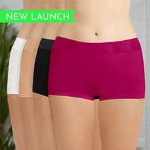 Load image into Gallery viewer, Heelium Bamboo Boyshorts Underwear for Women - Pack of 4