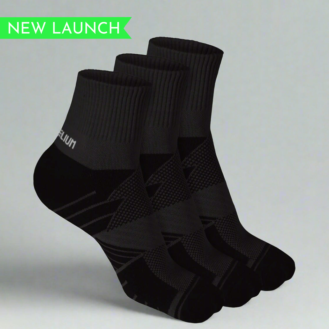 Heelium Bamboo Athletic Socks - 3 Pairs