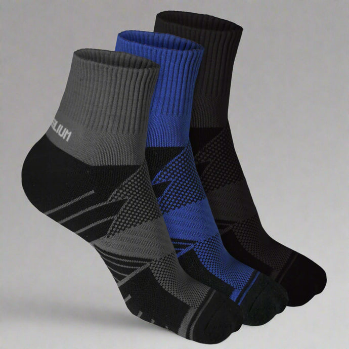 Heelium Bamboo Athletic Socks - 3 Pairs