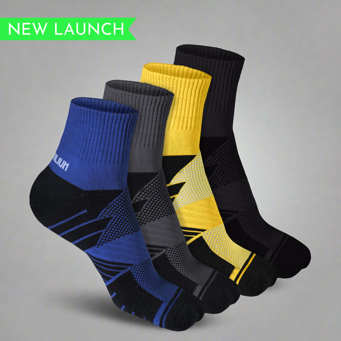 Heelium Bamboo Athletic Socks - 4 Pairs