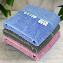 Load image into Gallery viewer, Bamboo Bath Towel 400 GSM - Set of 3